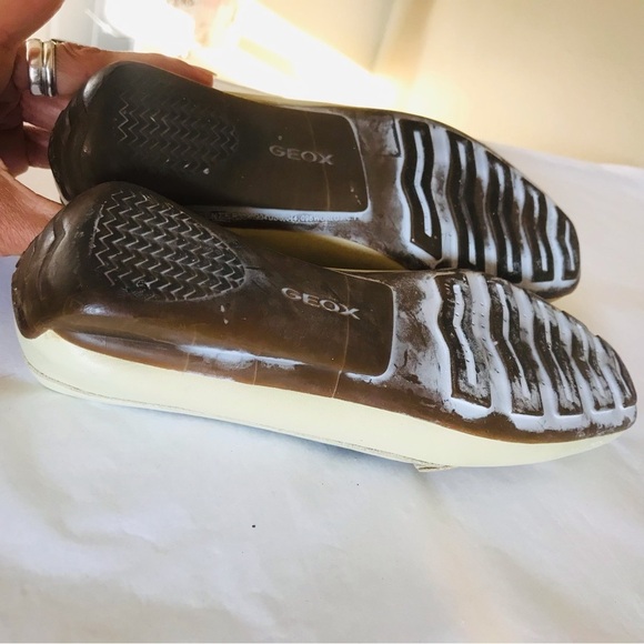 🦉GEOX Respira Cream Leather Driving Loafers - Picture 11 of 11